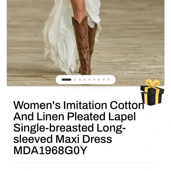 Elegant White Maxi Dress - Picture 5 of 6